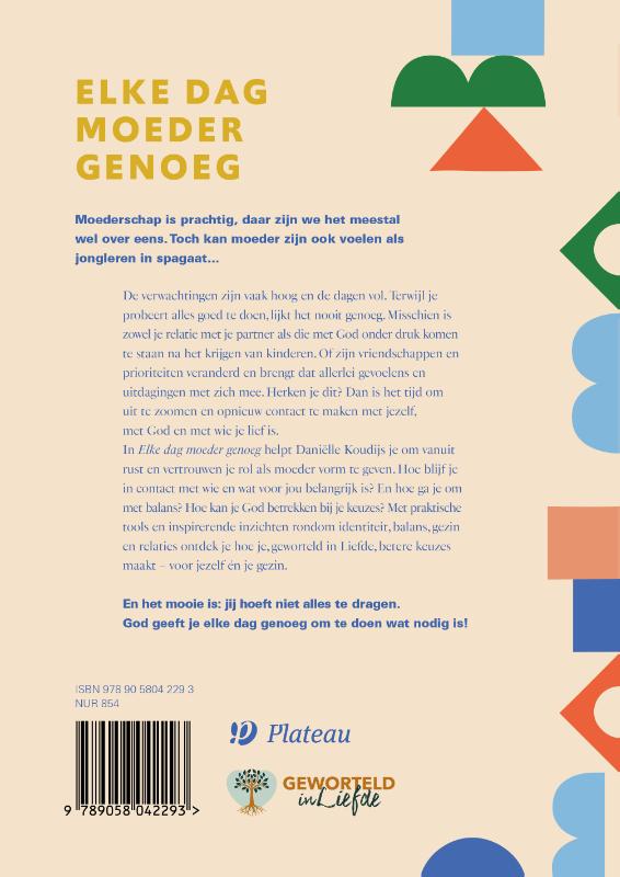 Productafbeelding: achterkant van Elke dag moeder genoeg