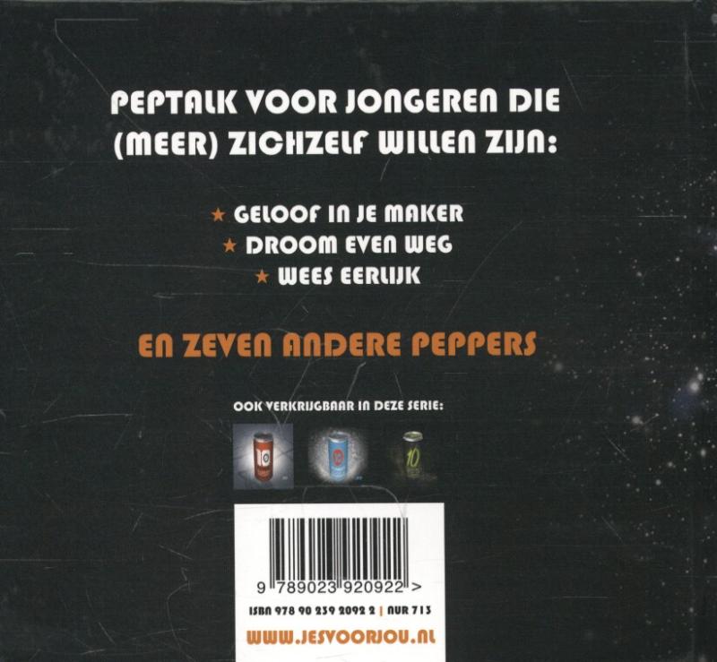 Productafbeelding: achterkant van 10 peppers om jezelf te zijn