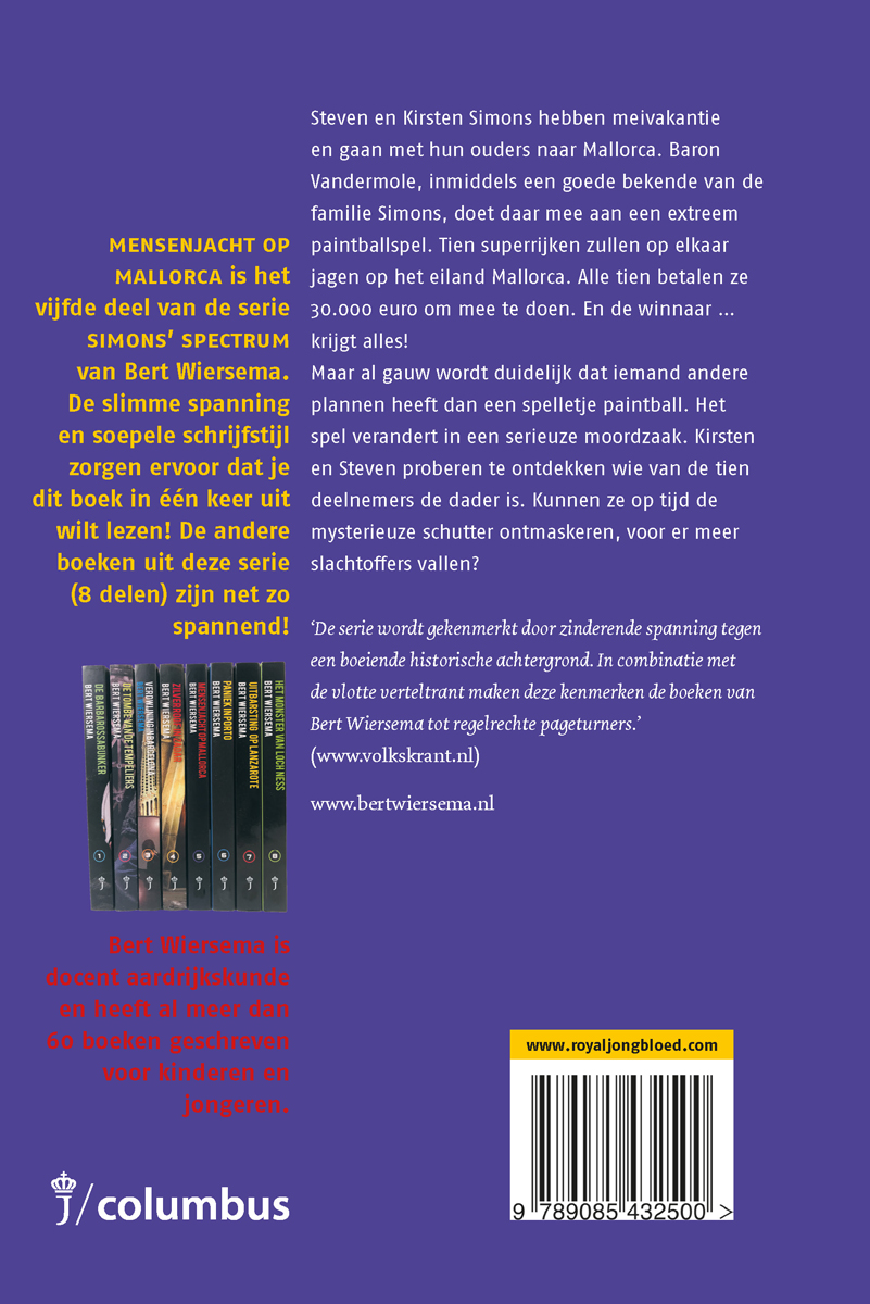 Productafbeelding: achterkant van Mensenjacht op Mallorca