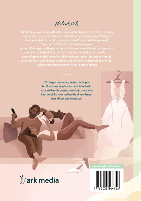 Productafbeelding: achterkant van 150 dingen om te bespreken als je geen bruiloft meer te plannen hebt