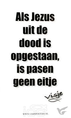Productafbeelding: voorkant van Kaart visje als Jezus uit de dood is opg