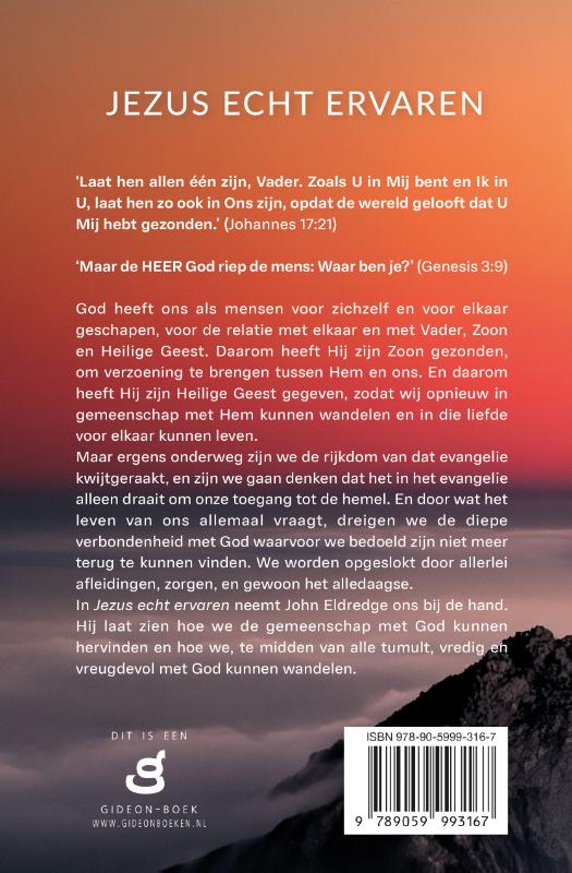 Productafbeelding: achterkant van Jezus echt ervaren