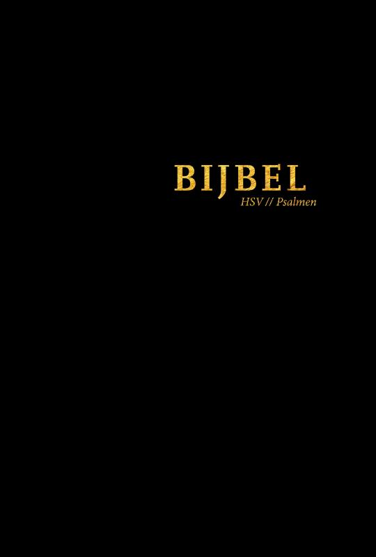Productafbeelding: voorkant van Bijbel (HSV) met psalmen - 14 x 21 hardcover zwart