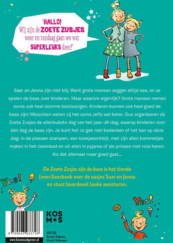 Productafbeelding: achterkant van De Zoete Zusjes zijn de baas