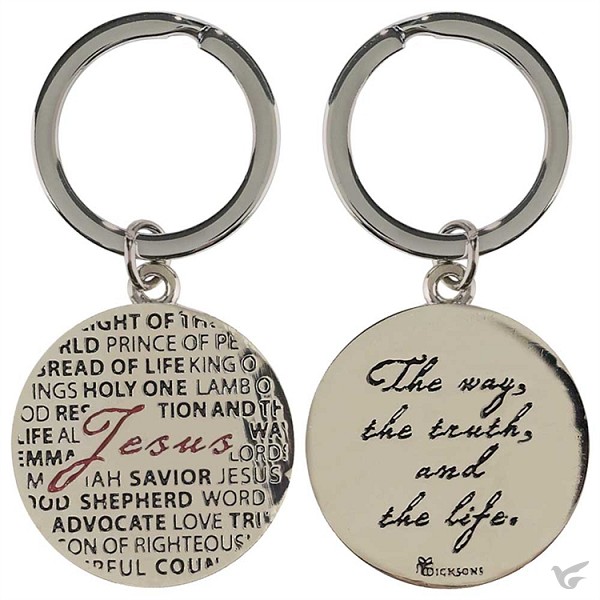 Productafbeelding: voorkant van Keyring Jesus way truth life